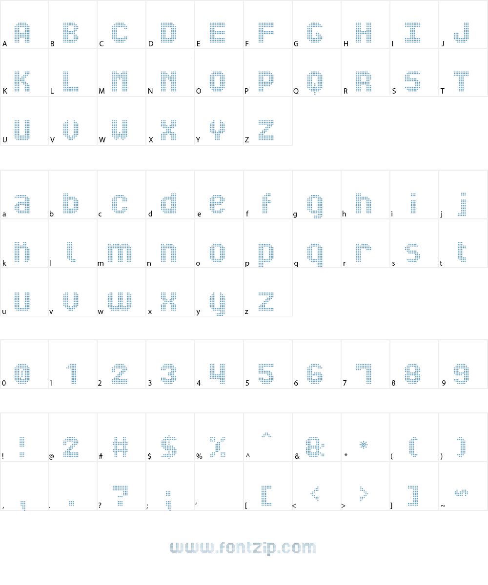 Mi Nuevo Display St Font Character